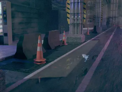 CyberPunk CITY 3D model