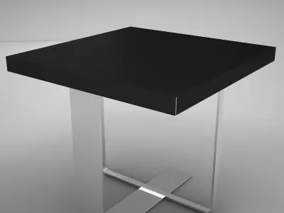 coffe table square 2 Low-poly 3D model