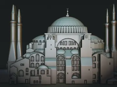 Hagia Sophia 3D print model
