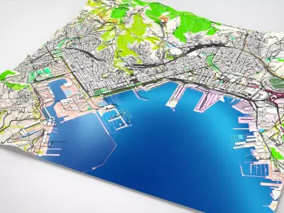 Cityscape La Spezia Italy 3D model