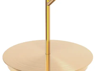 zara home LAMP WITH CRYSTAL SHADE 3D model