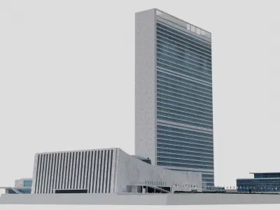 Headquarters Of The United Nations Building 3D model