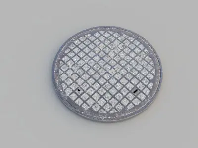 Sewer Grate 08 3D model