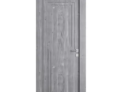 Modern entrance door 14 3D model