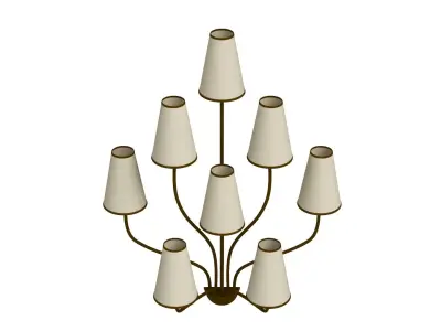 Persane Wall Sconce by Jean Royere 3D model