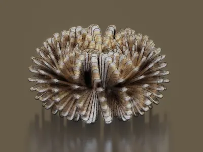 Sci-Fi Lotus Artifact Animated-Ready Editable Low-poly 3D model