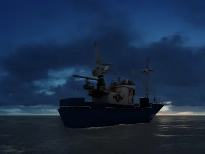 Above the ocean and cloud HDRI pack  for realistic 3d Half Price 3D model