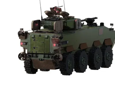 MILITARY INFANTRY VEHICLE 8X8 3D model