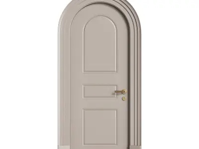 Modern entrance door 18 3D model