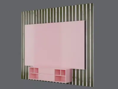 Furniture TV Wall01 3D model