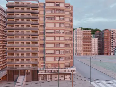 Miramar City Low-poly 3D model