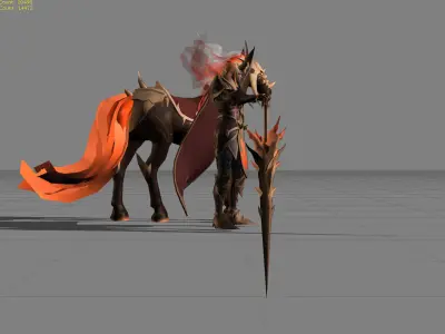 Leomord Inferno Soul Low-poly 3D model