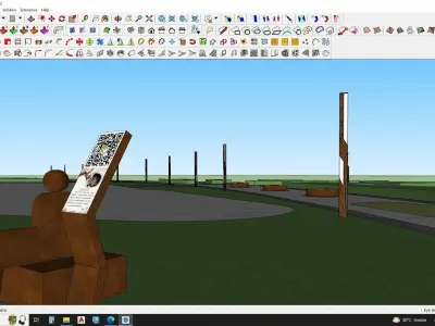 sketchup park  3D model