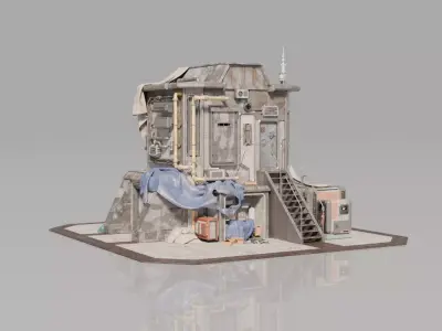 Neighborhood House Building 13 3D model