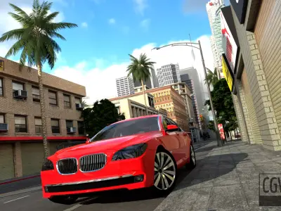 Los Angeles city California America 3D model