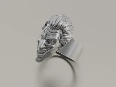 Ring Joker face 3D print model 3D print model