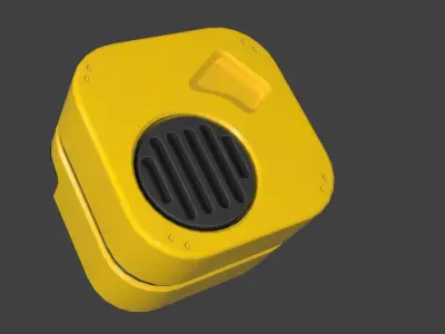 Sci-fi Portable Device Low-poly 3D model