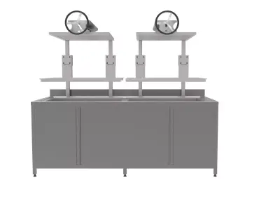 Cheese salt removal machine for kunafa 3D model