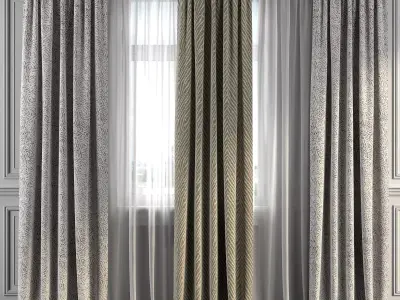 Curtain Set 276 3D model