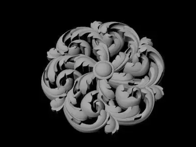 rosette dekor 3D model 25