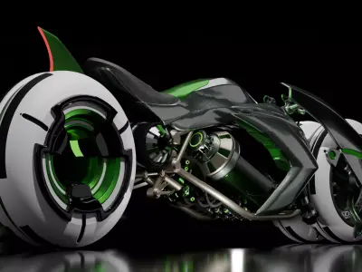 Sci-Fi Bike 3D model