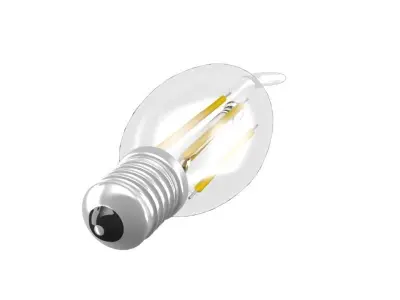 filament led light bulb 3D model