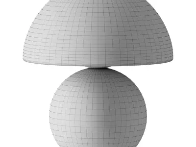 Nordic Mushroom Lamp Minimalist 3D model