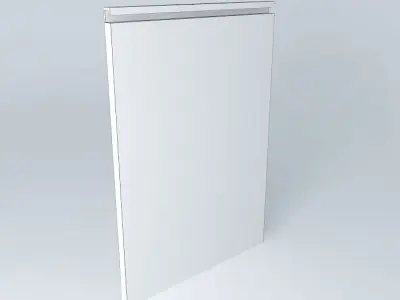 Door w aluminum profile Free 3D model