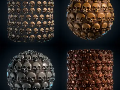 Skull Material - VOL 01 - Maps - Sbsar Texture