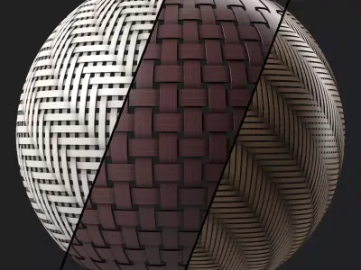 Wicker materials 25- PBR 4k Seamless Texture