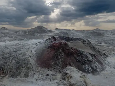 Fagradalsfjall Iceland Volcano Multipurpose Terrain Model 3D model