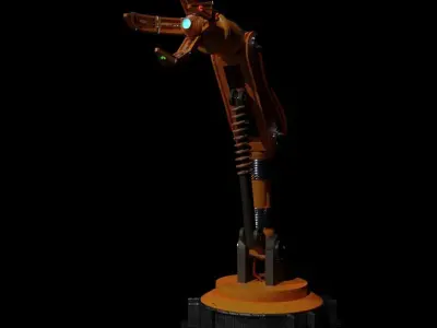 Sci-fi robotic arm 3D model