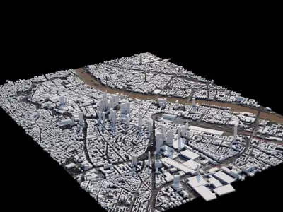 Frankfurt - Germany 3D model