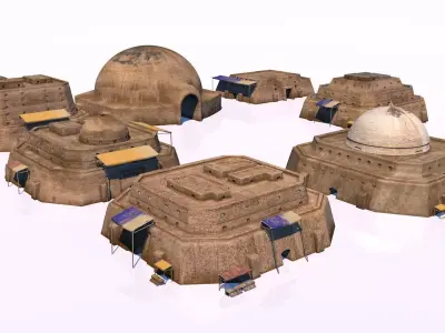 DESERT BUILDING 3D model