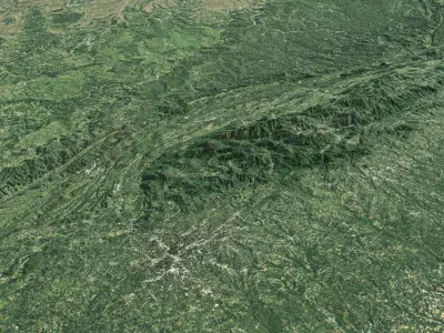  USA sat and topo with Alaska, Hawai detailed relief PBR map environment 