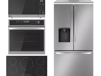 LG kitchen appliances 3D model