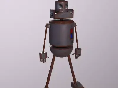 Robot Game ready - Low Poly PBR  3D Model Low-poly 3D model