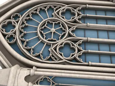 Gothic Windows 3D model