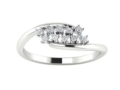 Women Ring Render 3dm STL MTL SLC JCD OBJ FBX Details 3D print model 9