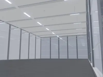 SCI-FI ART GALLERY SCENE futuristic INTERIOR 3D 3D model