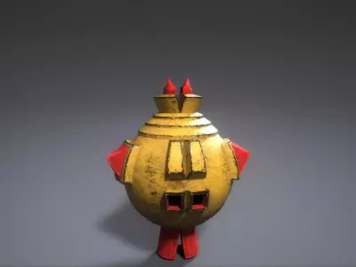 Enemy Robo Low-poly 3D model
