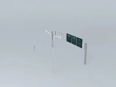Road Sign Sydney Harbour Bridge North Side Free 3D model