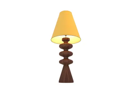 Ripple Wood Table Lamp 3D model