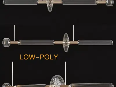 Cipher KOOKU chandelier 3d model Low-poly 3D model