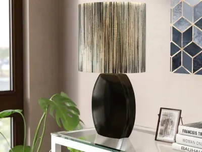 Bate Drum Shade Table Lamp 3D model