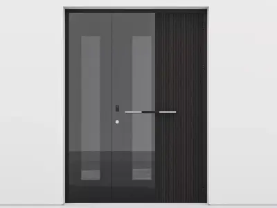 Aluminium door 70 3D model