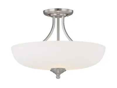 Farrell Light Simple Bowl Semi Flush Mount 3D model