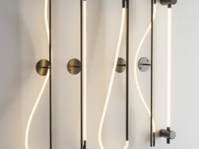 Wall light LIDVOR Lampatron Low-poly 3D model