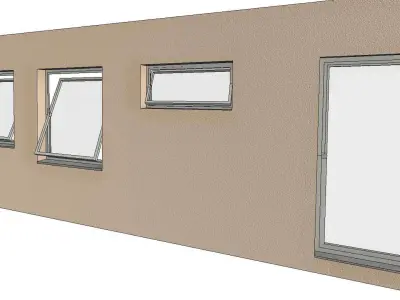Pivot Window Horizontal Axis 3D model