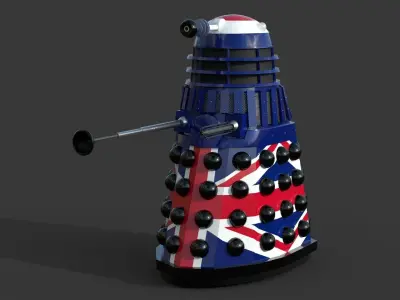 Dalek rig Low-poly 3D model